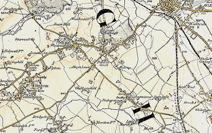 Old map of Sedrup in 1898