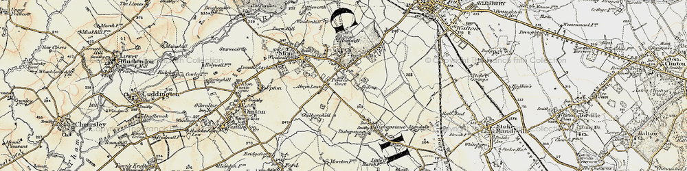 Old map of Sedrup in 1898
