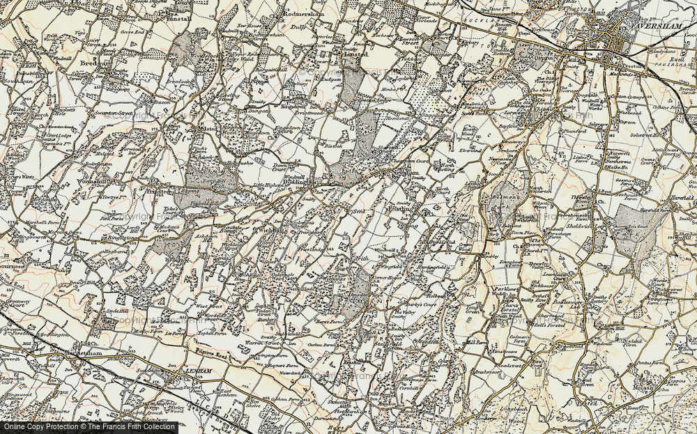 Old Map of Seed, 1897-1898 in 1897-1898