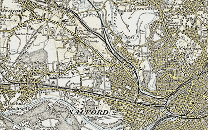 Old map of Seedley in 1903