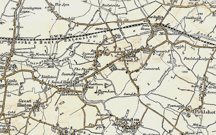Old map of Seend Cleeve in 1898-1899