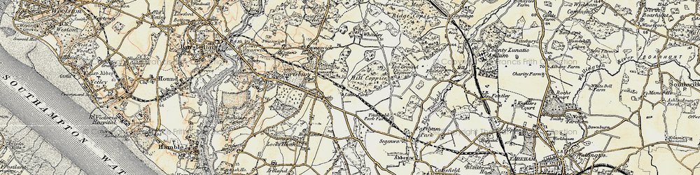 Old map of Segensworth in 1897-1899