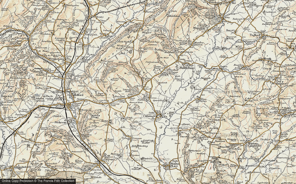Old Map of Seifton, 1901-1903 in 1901-1903