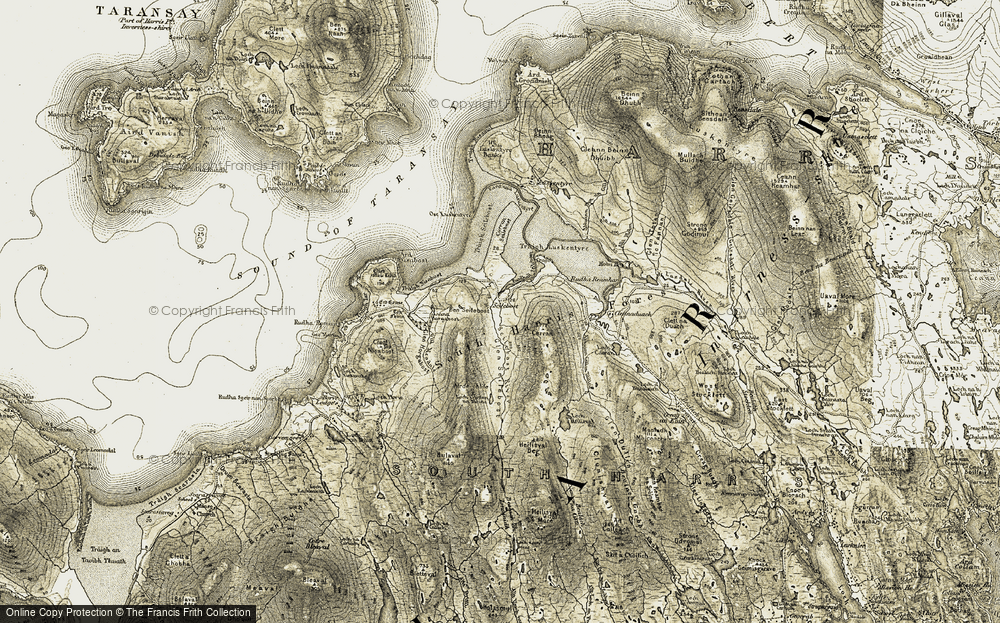 Old Map of Seilebost, 1908-1911 in 1908-1911
