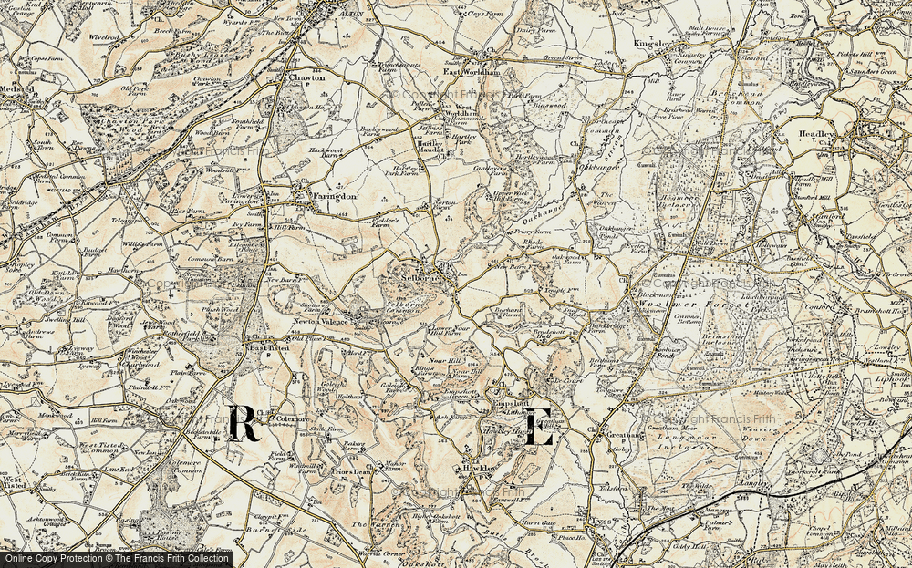 Old Map of Selborne, 1897-1900 in 1897-1900