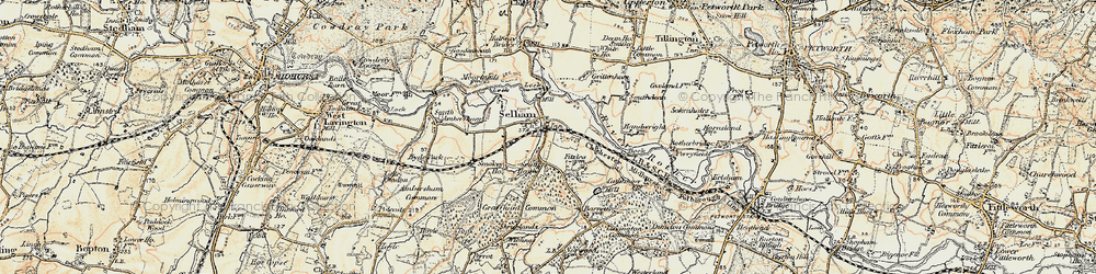 Old map of Selham in 1897-1900