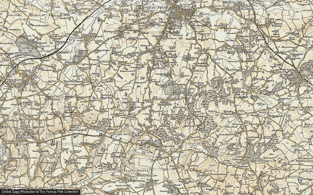 Old Map of Sellick's Green, 1898-1900 in 1898-1900