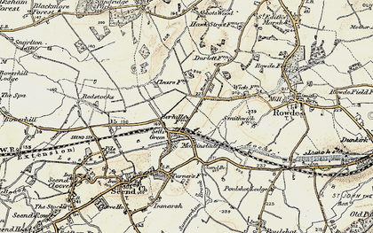 Old map of Sells Green in 1898-1899