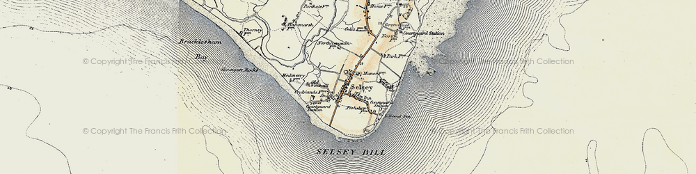Old map of Selsey in 1898-1899