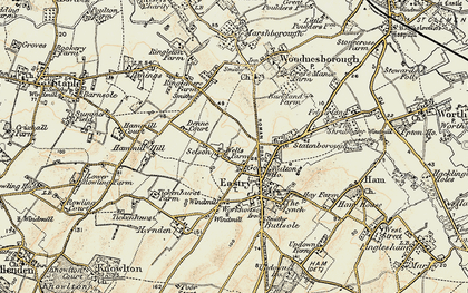 Old map of Selson in 1898-1899