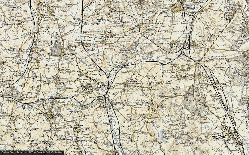 Old Map of Selston Green, 1902 in 1902