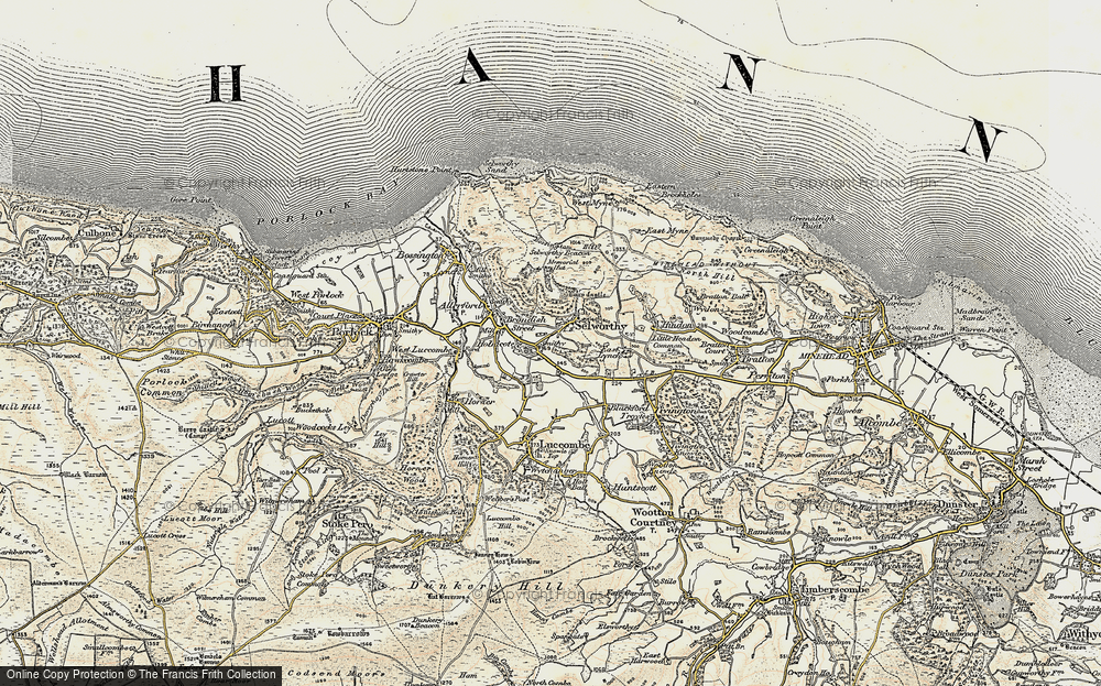 Old Map of Selworthy, 1899-1900 in 1899-1900