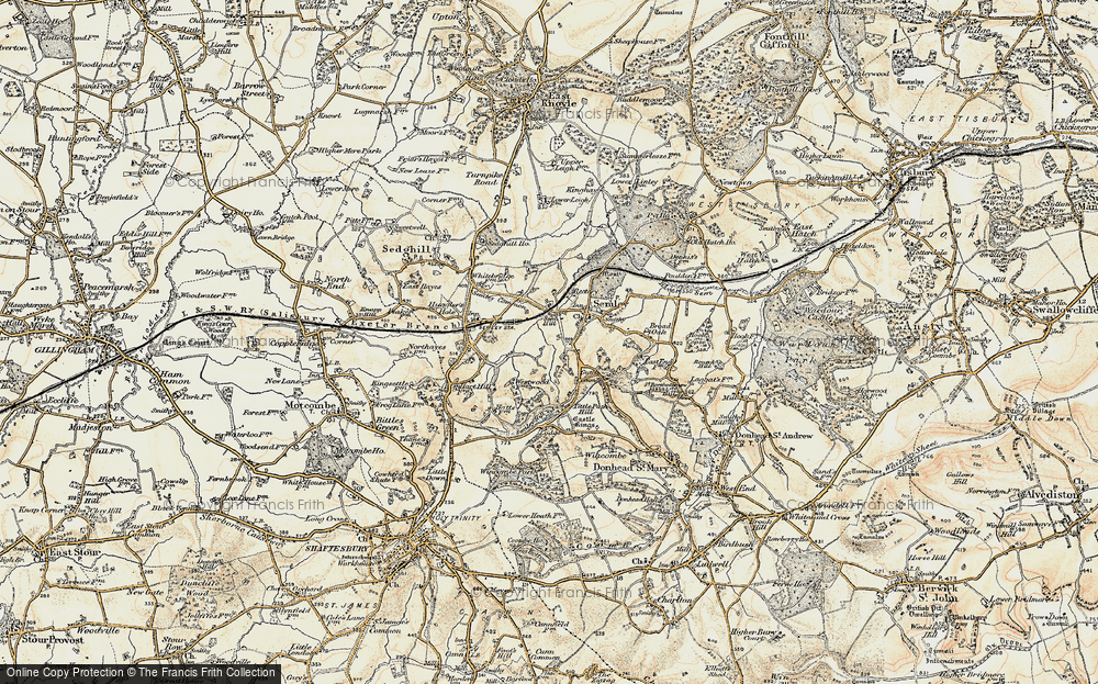 Old Map of Sem Hill, 1897-1899 in 1897-1899