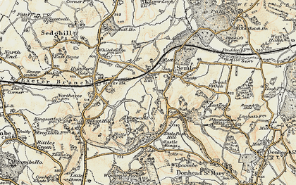 Old map of Sem Hill in 1897-1899