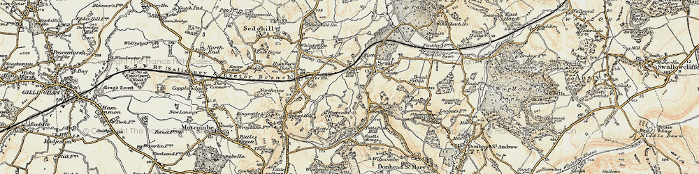Old map of Sem Hill in 1897-1899