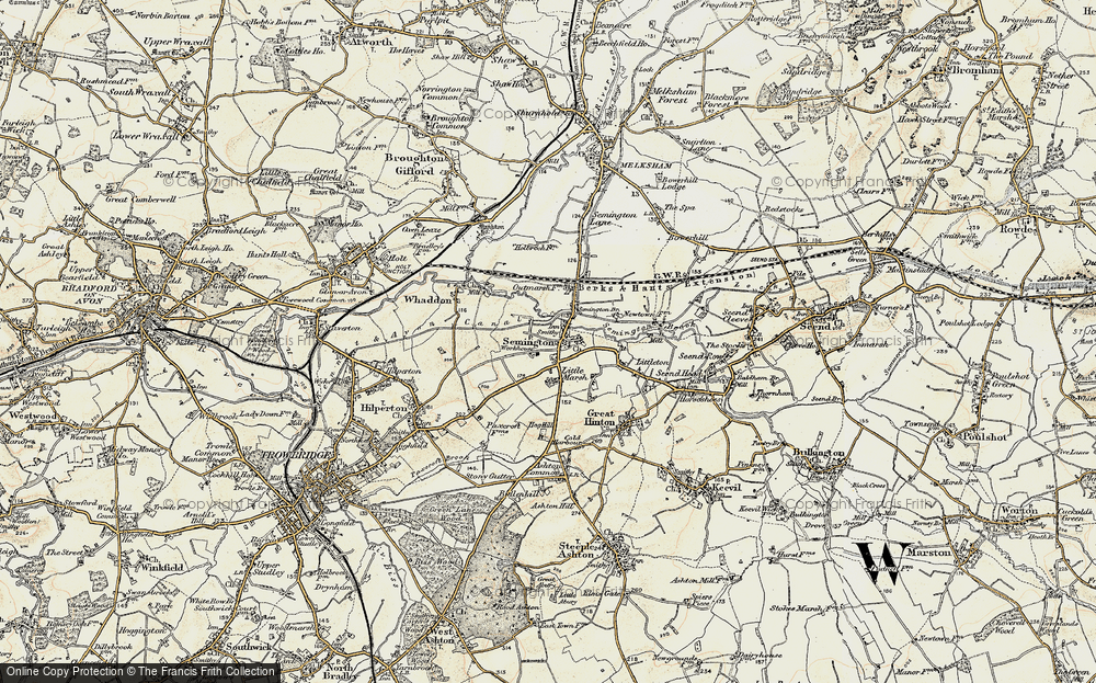 Old Map of Semington, 1898-1899 in 1898-1899