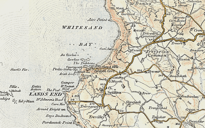 Old map of Tribbens, The in 1900
