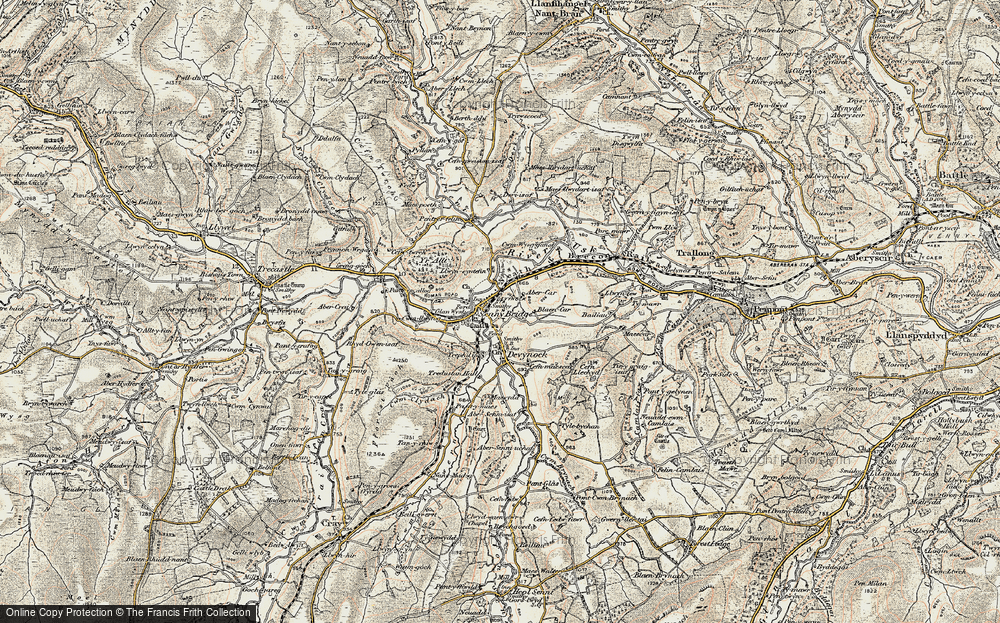 Old Map of Sennybridge, 1900-1901 in 1900-1901