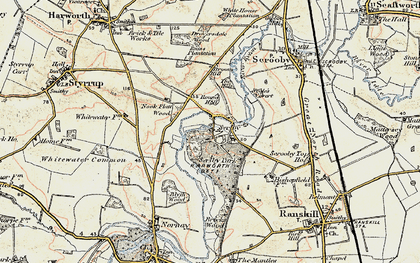 Old map of Serlby in 1903