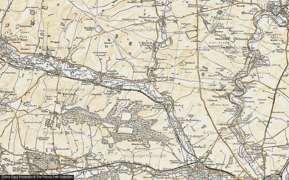 Old Map of Serrington, 1897-1899 in 1897-1899