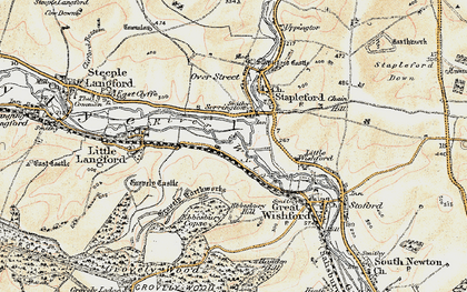 Old map of Serrington in 1897-1899