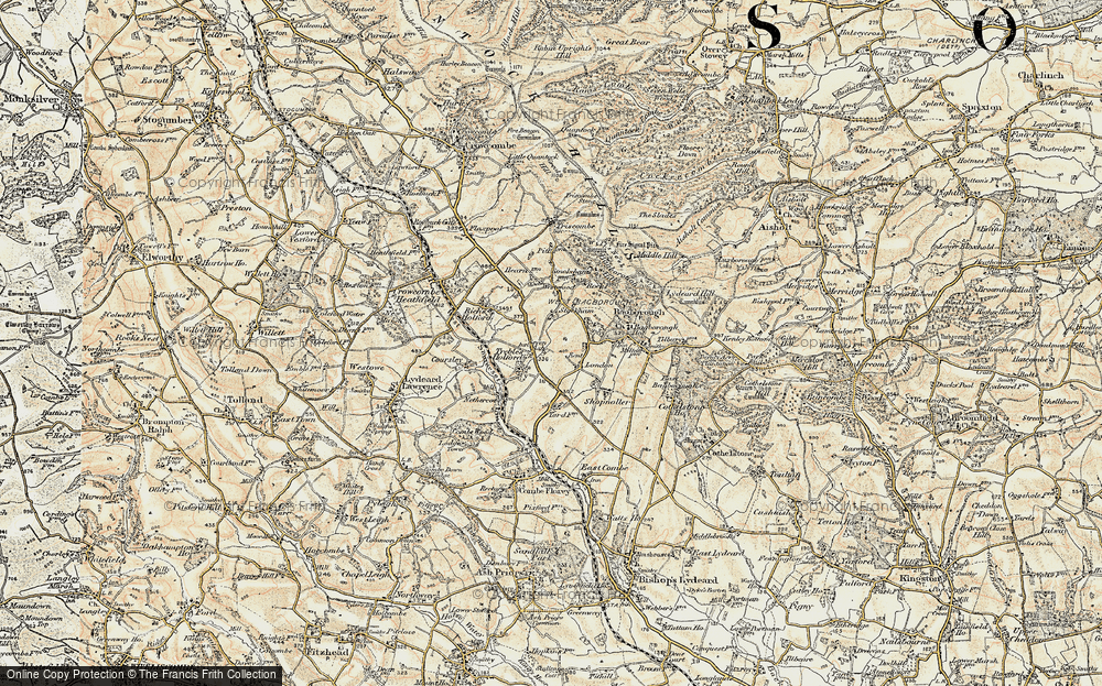 Old Map of Seven Ash, 1898-1900 in 1898-1900