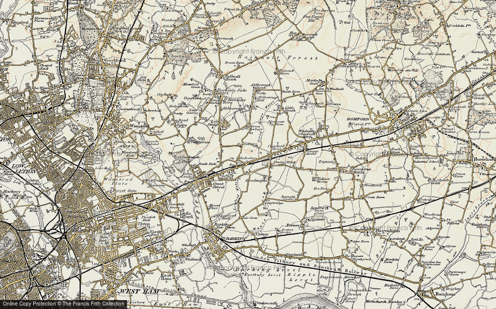 Old Map of Seven Kings, 1897-1898 in 1897-1898