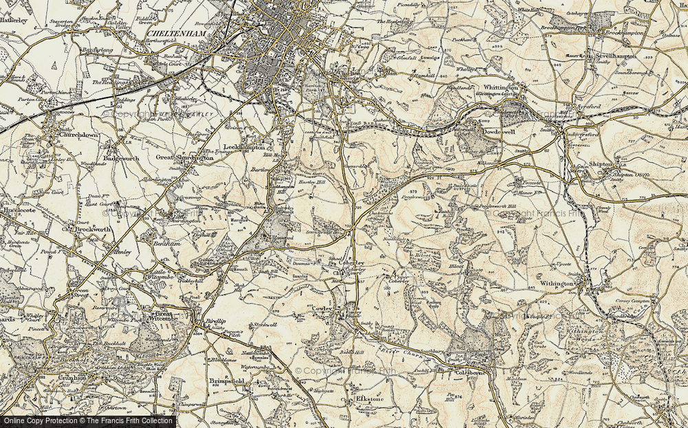 Old Map of Seven Springs, 1898-1900 in 1898-1900