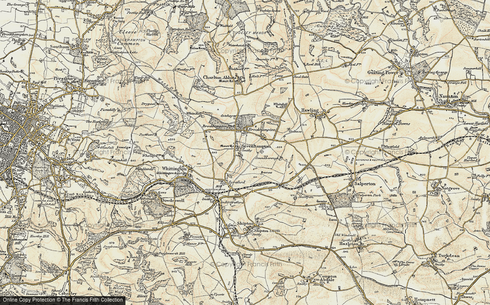 Old Map of Sevenhampton, 1898-1900 in 1898-1900