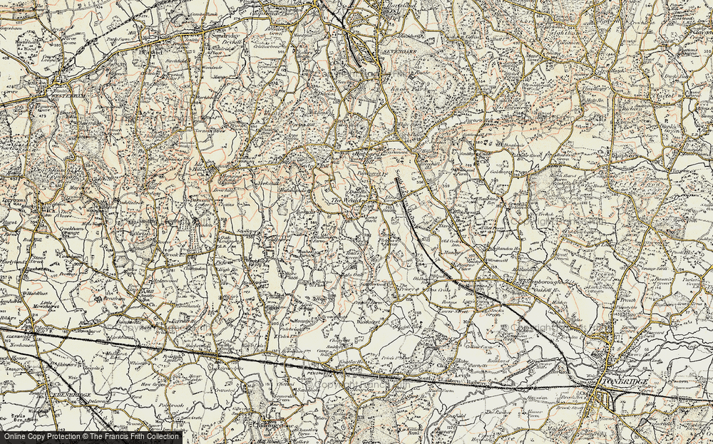 Old Map of Sevenoaks Weald, 1897-1898 in 1897-1898