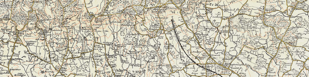 Old map of Sevenoaks Weald in 1897-1898