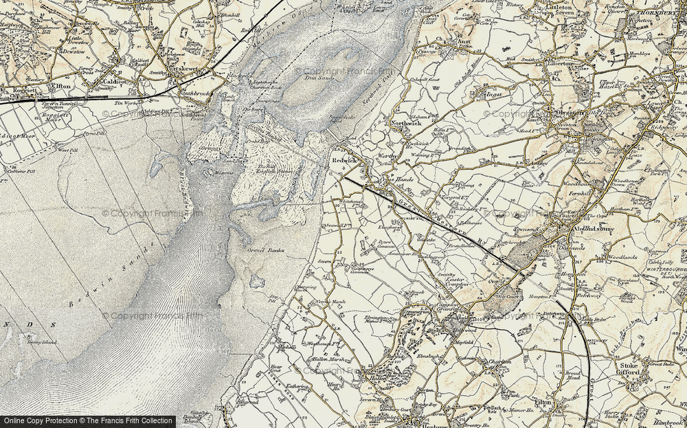 Old Map of Severn Beach, 1899 in 1899