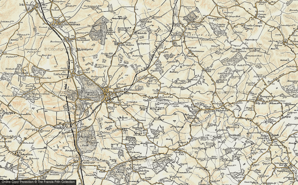Old Map of Sewards End, 1898-1901 in 1898-1901