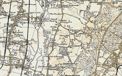 Old map of Sewardstone in 1897-1898
