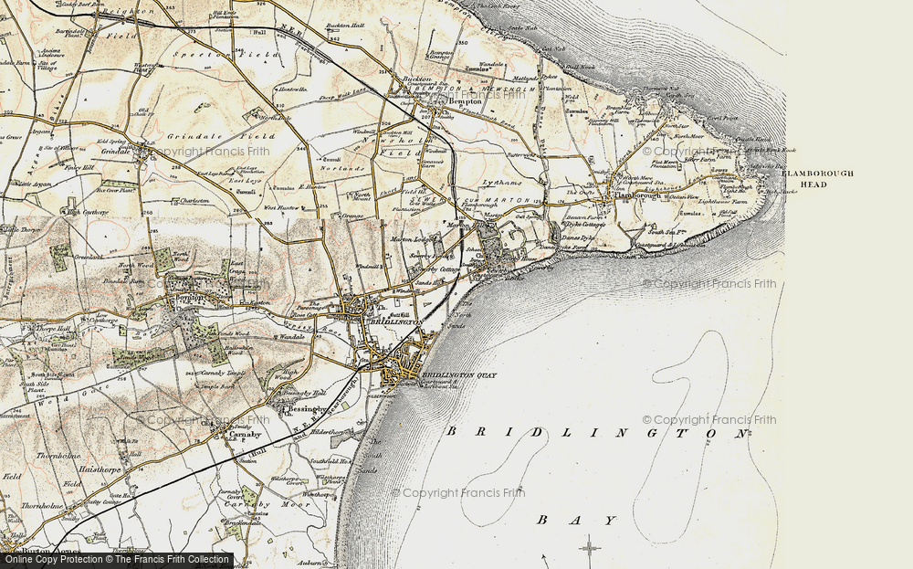 Old Map of Sewerby, 1903-1904 in 1903-1904