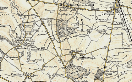 Old map of Sezincote in 1899