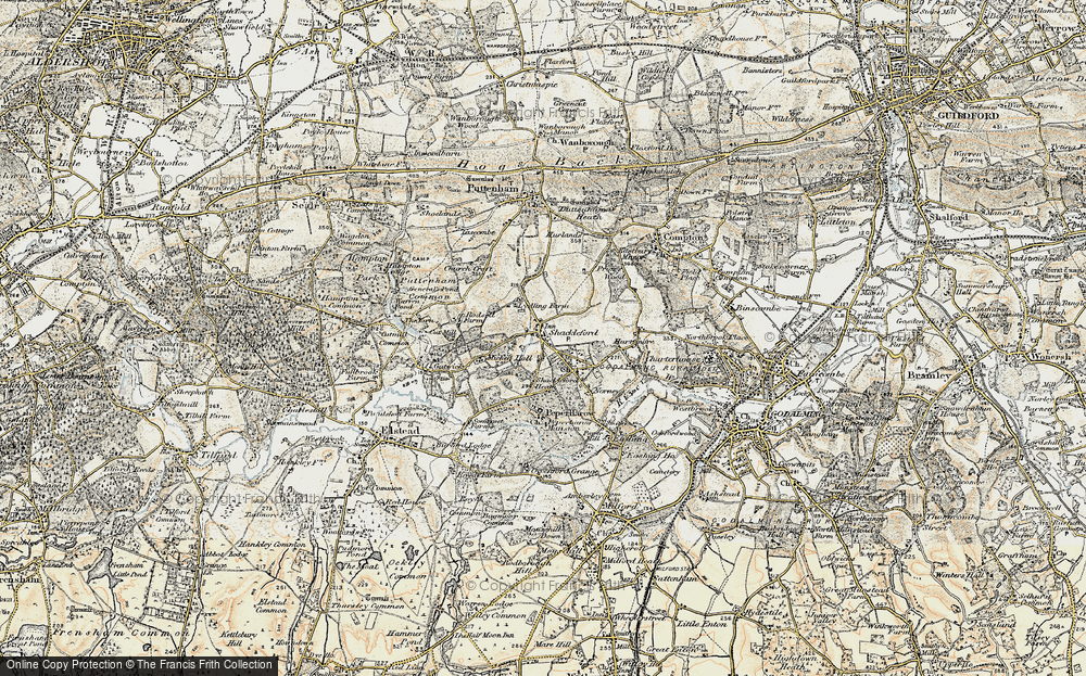 Old Map of Shackleford, 1897-1909 in 1897-1909