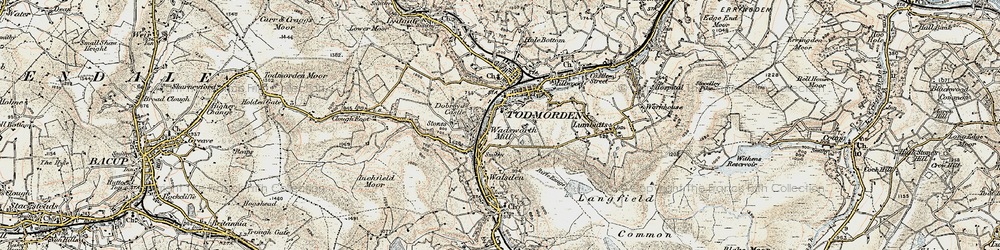 Old map of Shade in 1903