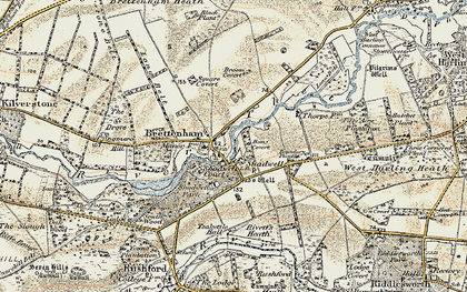 Old map of Shadwell in 1901