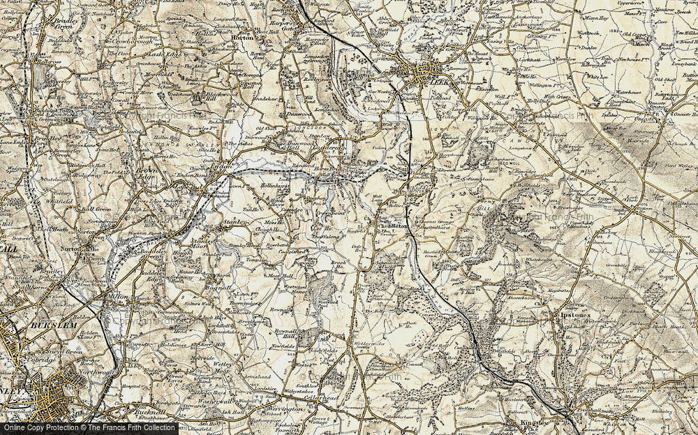 Old Map of Shaffalong, 1902 in 1902