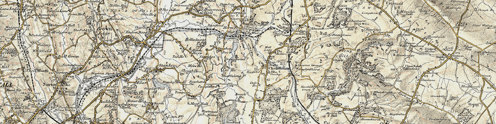 Old map of Shaffalong in 1902