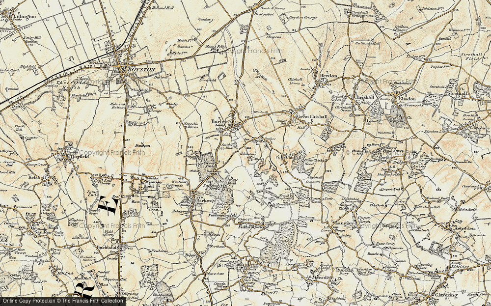 Old Map of Historic Map covering Abbotsbury in 1898-1901