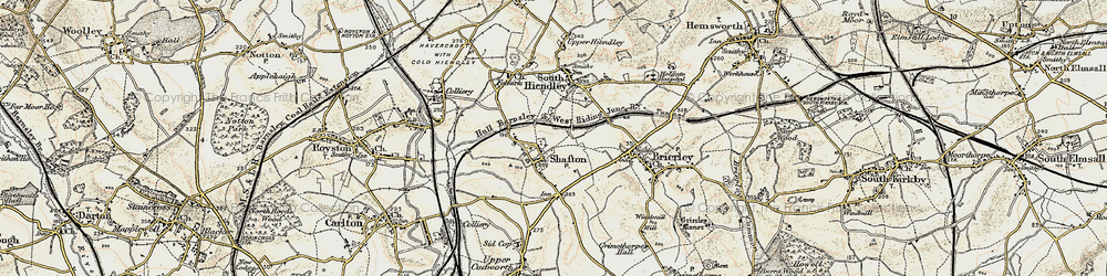 Old map of Shafton in 1903