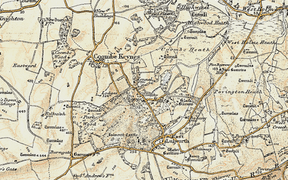 Old map of Shaggs in 1899-1909