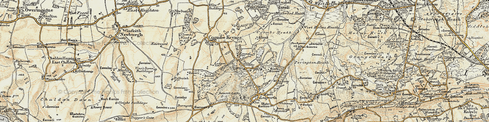 Old map of Shaggs in 1899-1909
