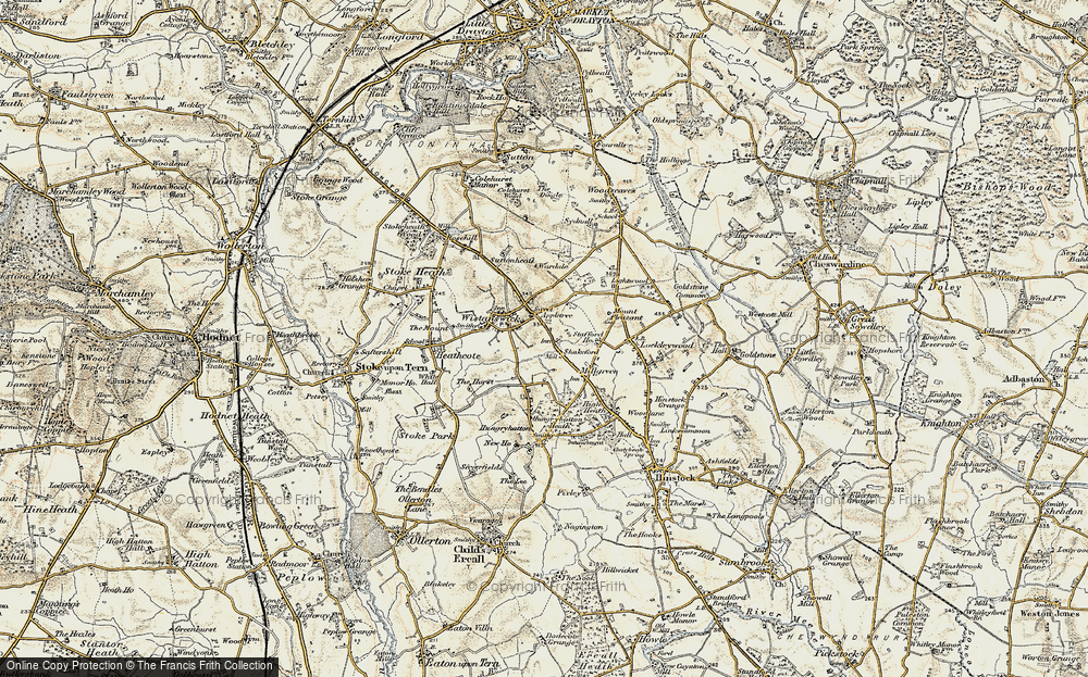 Old Map of Shakeford, 1902 in 1902