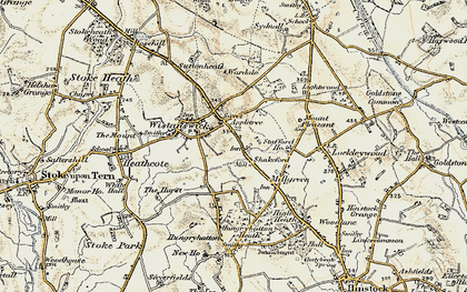 Old map of Shakeford in 1902
