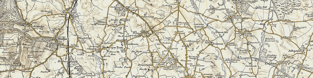 Old map of Shakeford in 1902