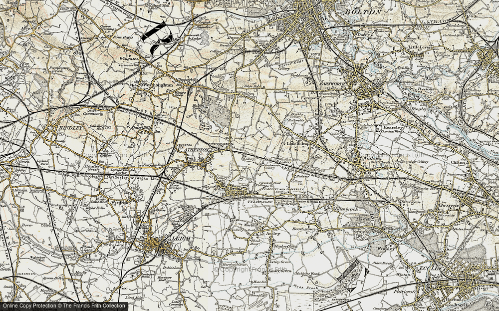 Old Map of Shakerley, 1903 in 1903