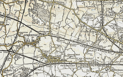 Old map of Shakerley in 1903